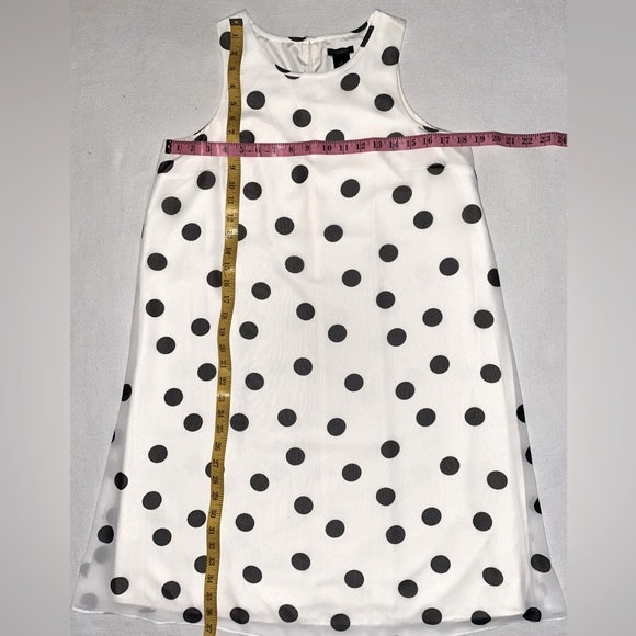 NWT Ann Taylor Sleeveless A-line Polka Dots Dress - Picture 8 of 15